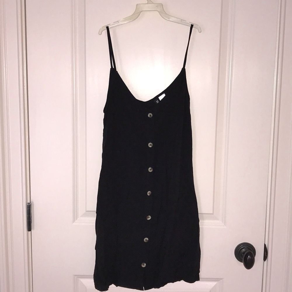 Black button up sundress (Urban Outfitters)